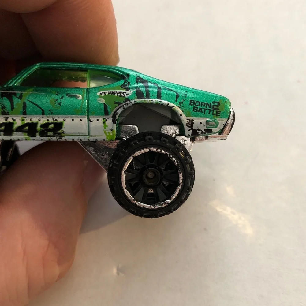 Green Olds 442 Hot Wheels